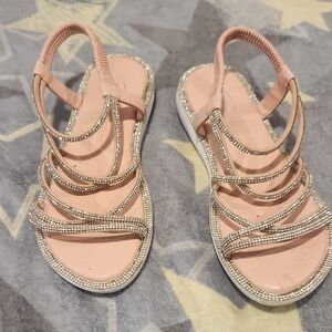 Elegant Pink Strappy Sandals